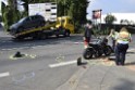 Schwerer Krad PKW Unfall Koeln Muelheim Am Springborn Cottbuserstr P147